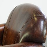 armchair made of sheep leather with a wonderful patina and good seating comfort