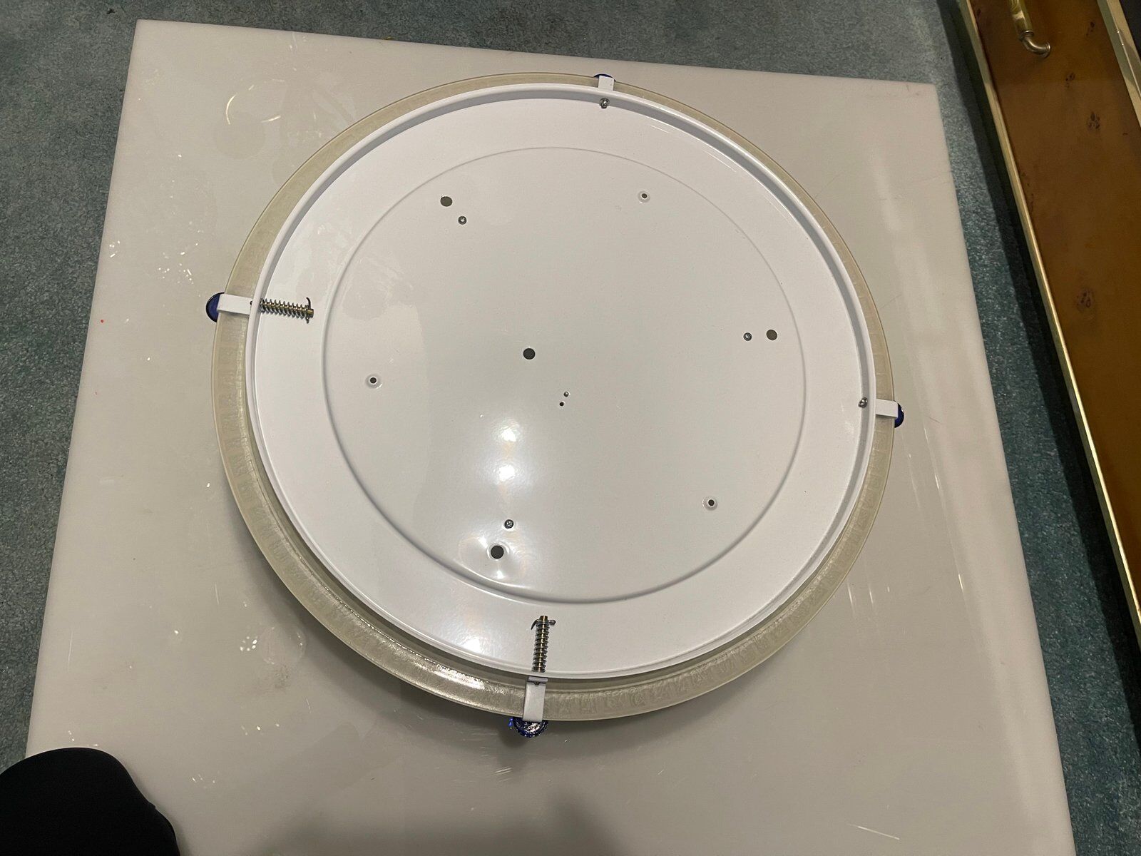 Large Murano Glass Flushmount Ceiling Light, 1980s