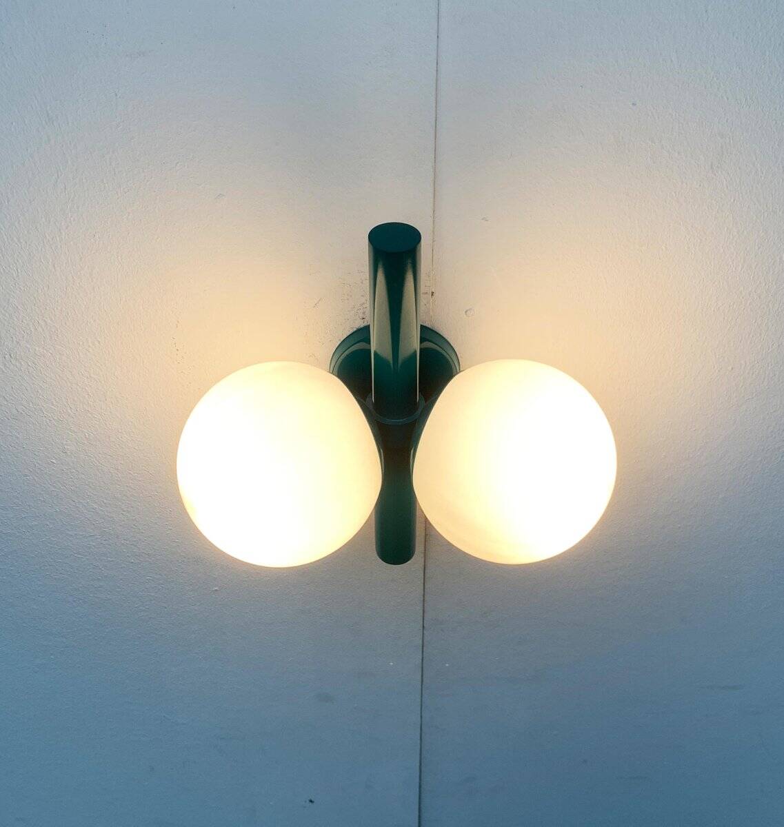 Mid-century German space age wall lamp by Kaiser Idell / Kaiser Leuchten.
