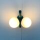 Mid-century German space age wall lamp by Kaiser Idell / Kaiser Leuchten.