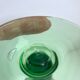 Biot bubble glass candle holder signed green years 60-70