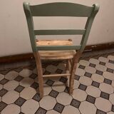 Vintage green wooden chair