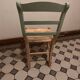 Vintage green wooden chair