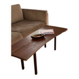 3-seater sofa in beige velvet