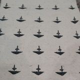 White and black Berber carpet 107x60cm