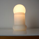 Mid-century all glass table lamp/ Osvětlovací sklo Valašské Meziříčí, 1970's.