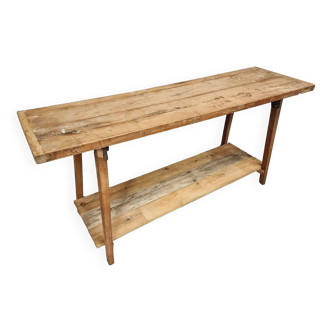 Industrial workbench washbasin table kitchen island 50 x 175 cm