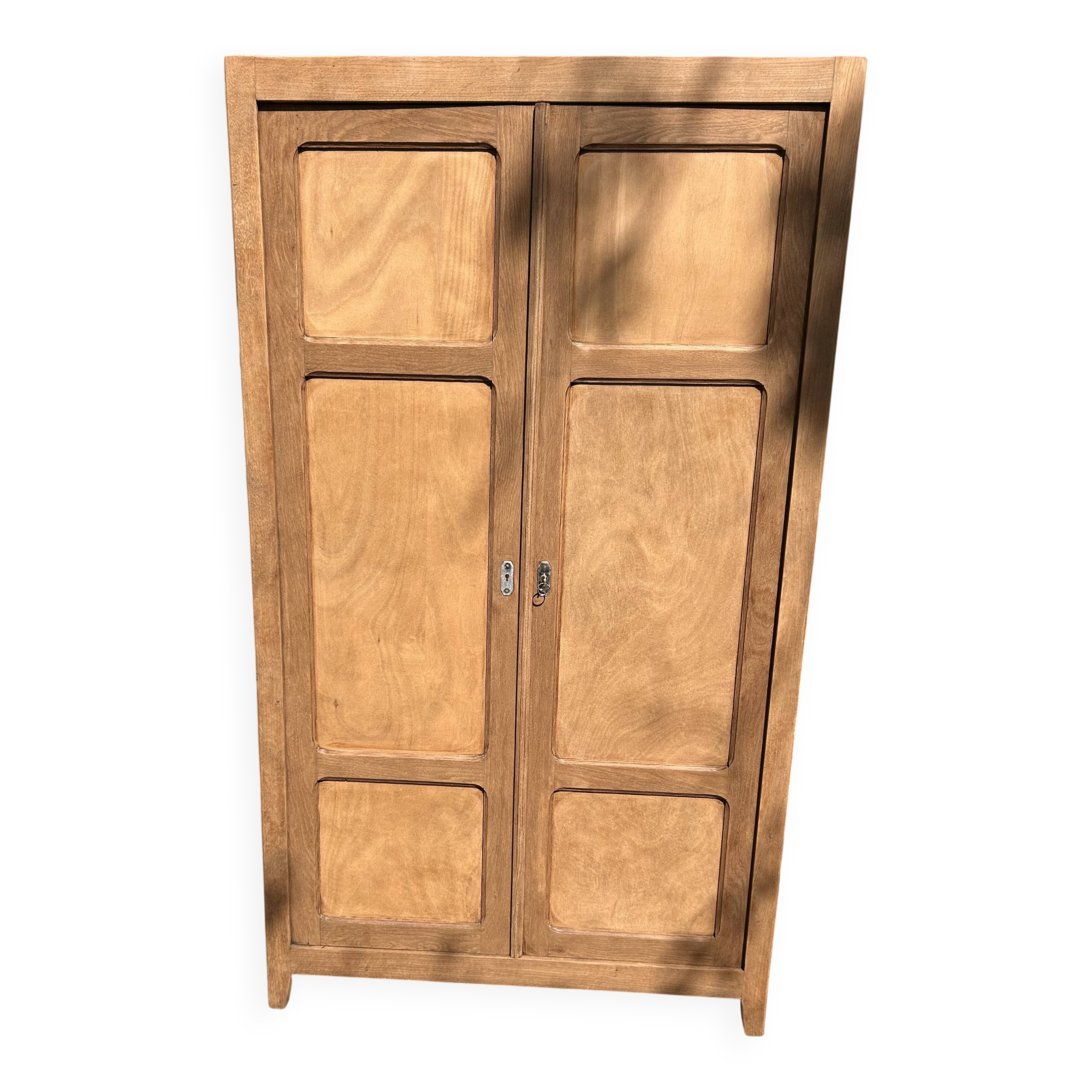 Parisian-style wardrobe, renovated wood