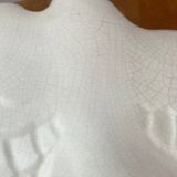 Cracked ceramic doves, signed Lejan