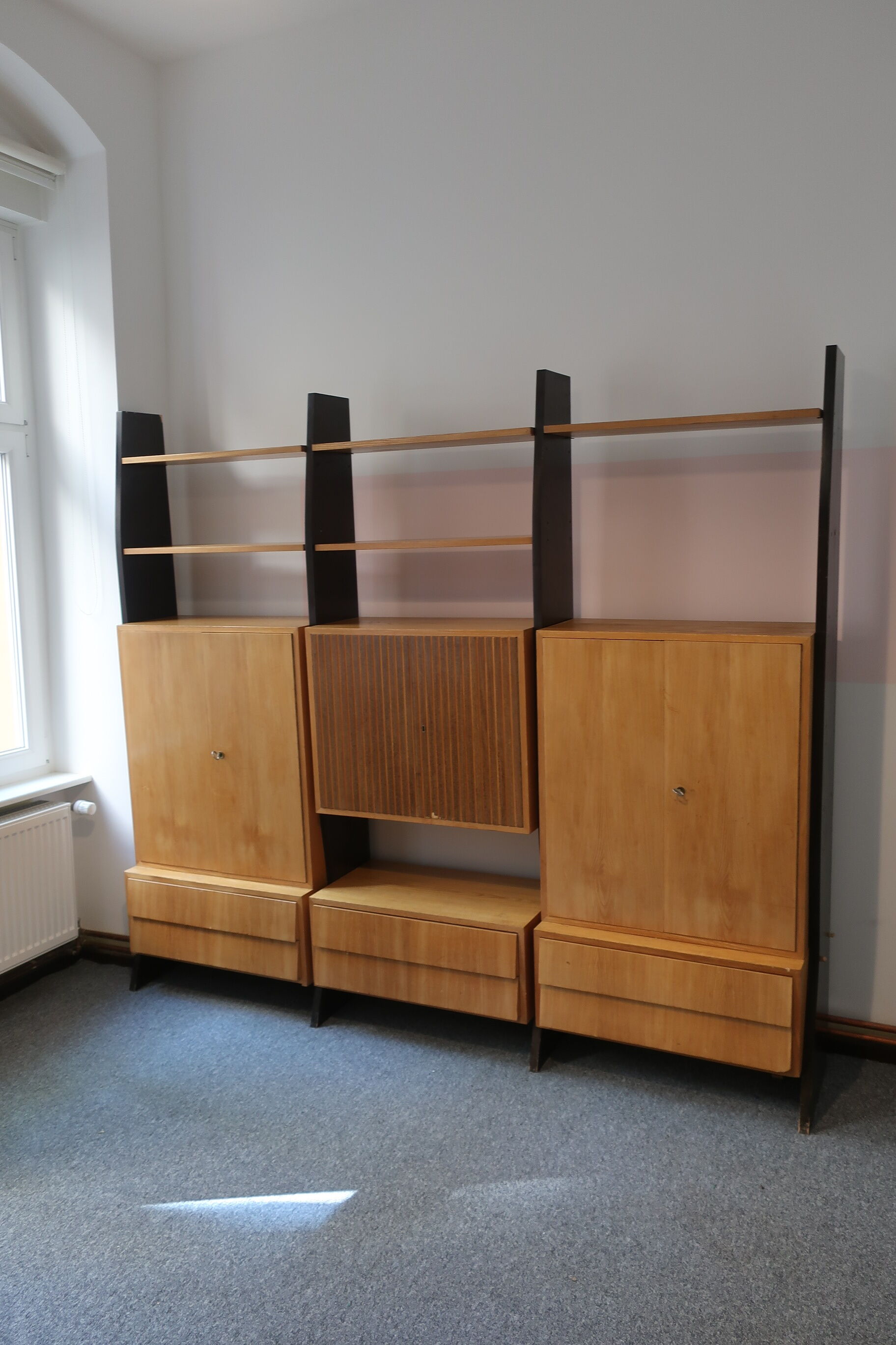 1950s foot library by designer Erich Stratmann, modular