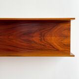 Étagère murale en noyer par Wilhelm Renz pour Walter Wirz, années 1960