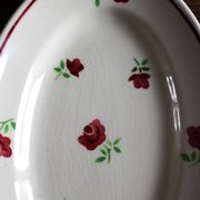 Ravier fleurs rouges Mireille Bandonviller Art Deco