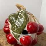 Cherry soup tureen barbotine