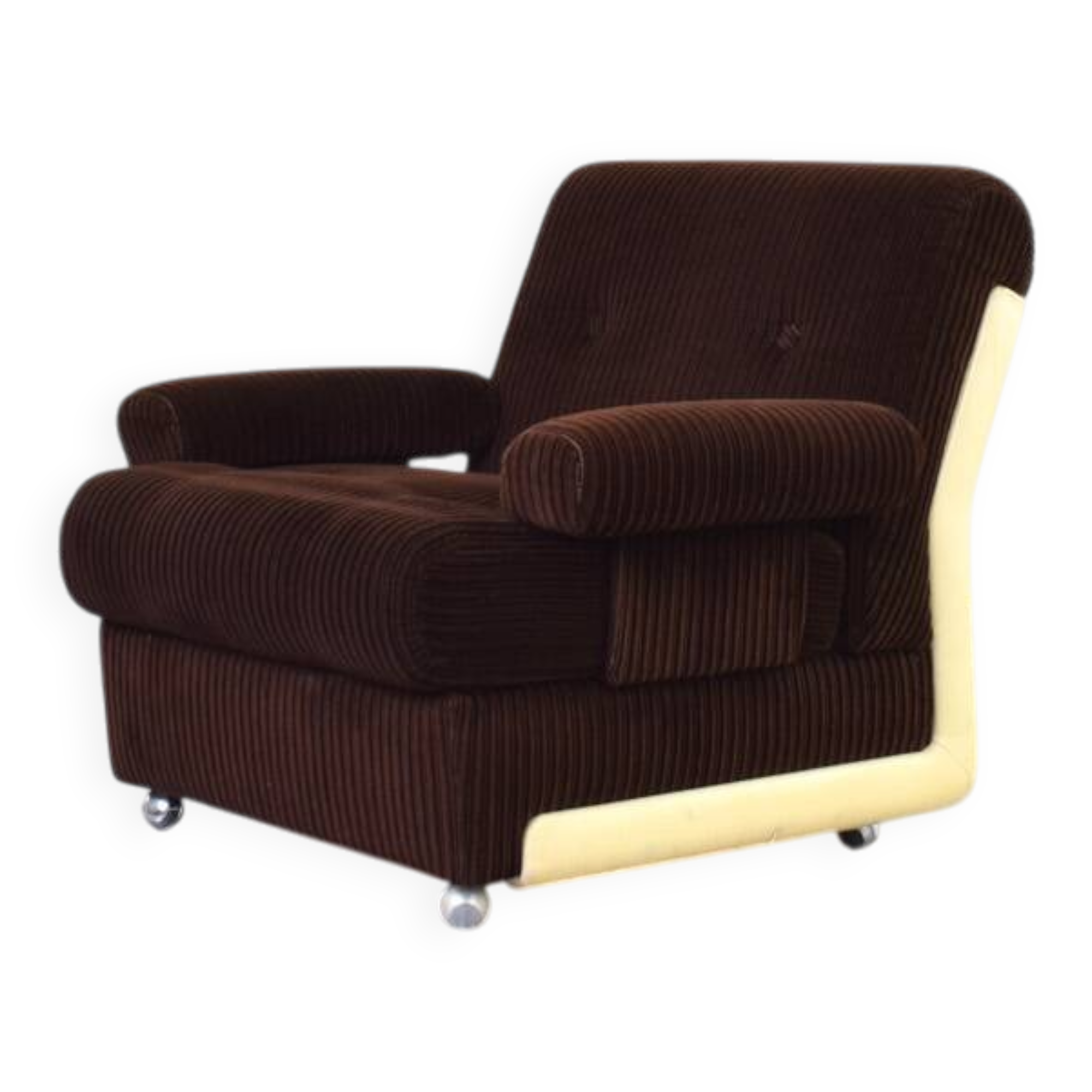Fauteuil de salon allemand du milieu du siècle, années 1970.