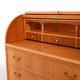 Secrétaire in Scandinavian birch with inlaid roll-top