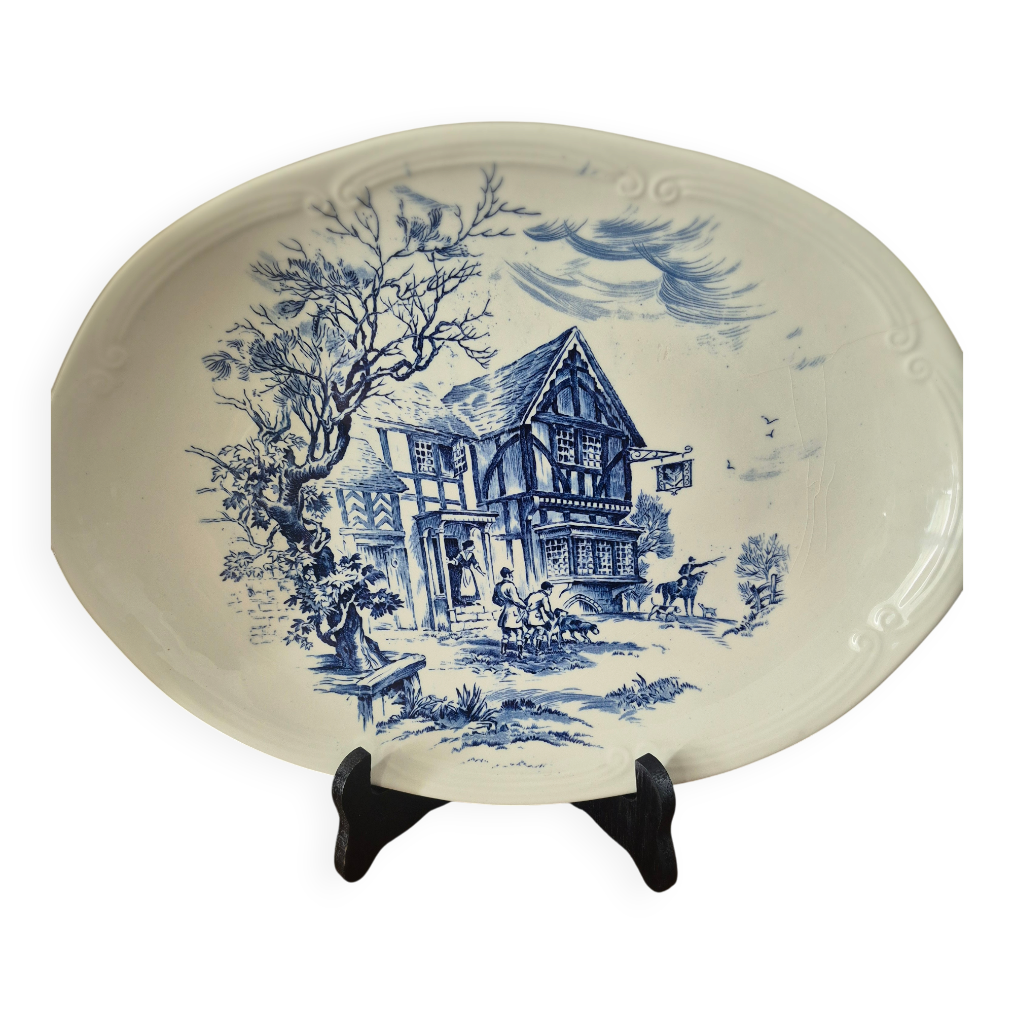 Vintage Gien oval platter