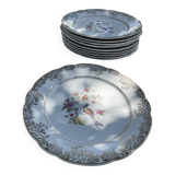 Lot de 10 assiettes vintage françaises – Digoin Sarreguemines, collection