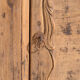 Low Shanxi cabinet in elm with carved door – China, circa 1930