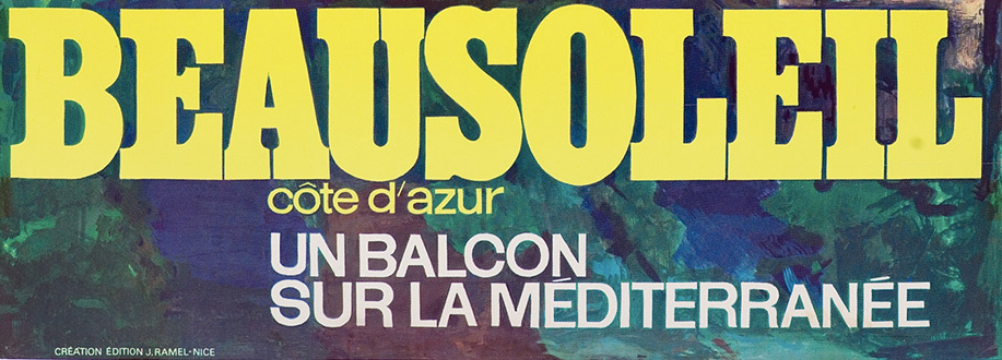 Vintage poster, Beautiful sun Côte d'Azur