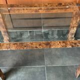 Small table made of elm burl wood.