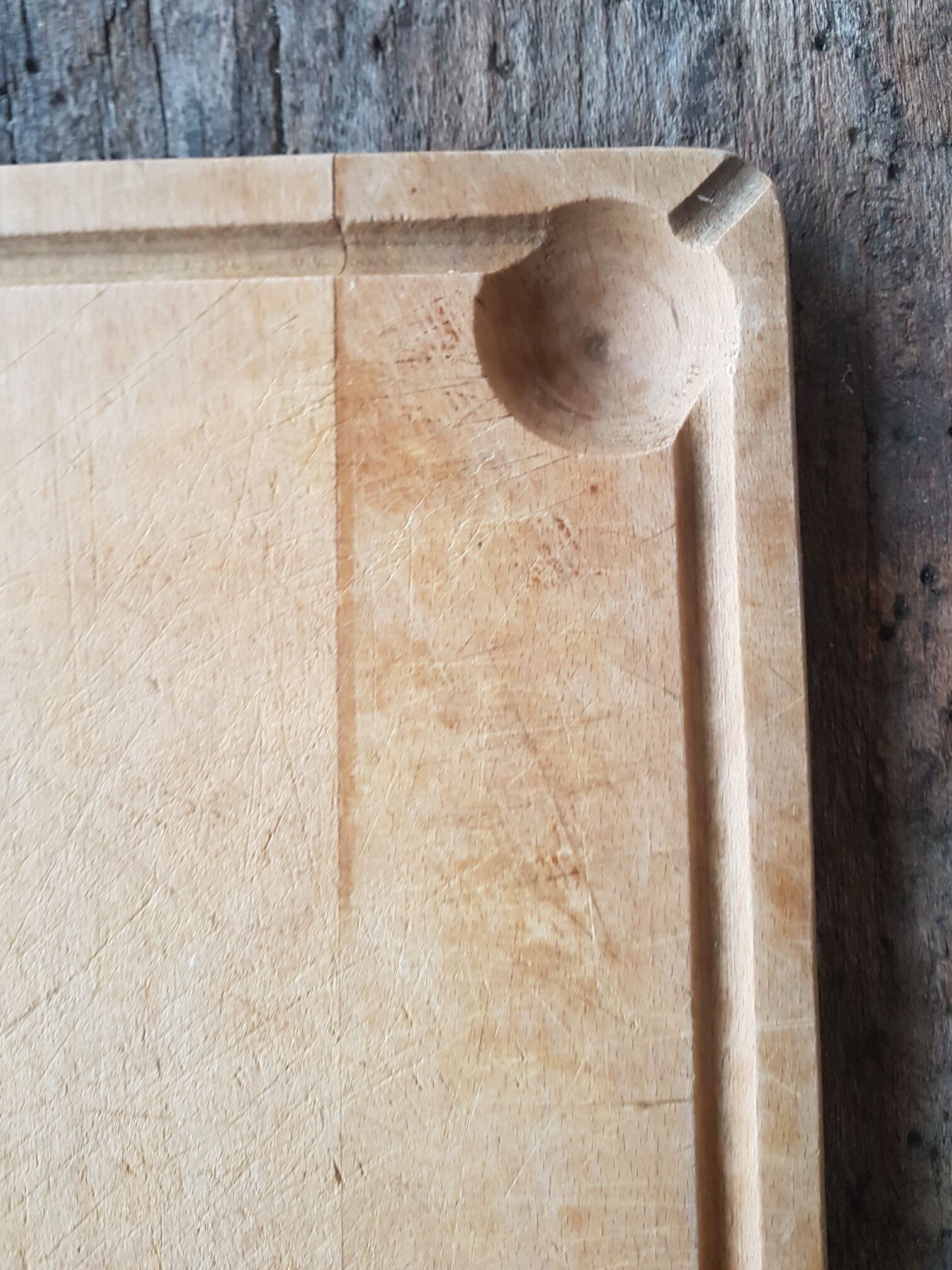 Solid wood cutting board 1970