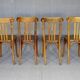 Set of 8 Fischel bentwood Bistrot chairs circa 1930
