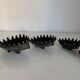 Vintage 1950 hedgehog ashtrays by Walter Bosse for Hertha Baller