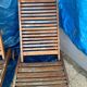 2 chaises longues en bois exotique