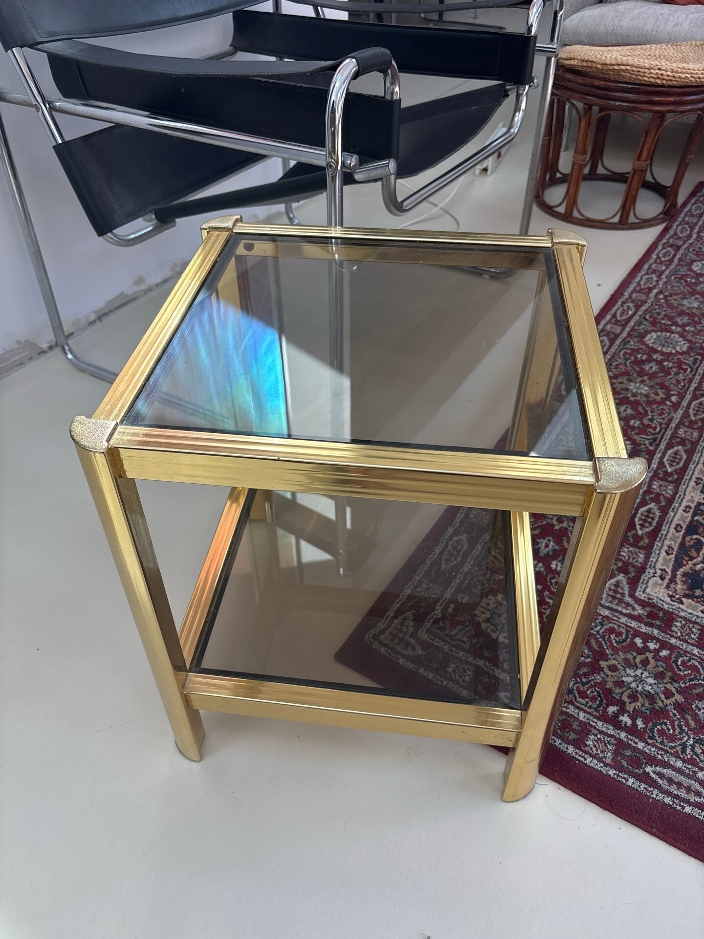Side table in the style of Pierre Vandel.