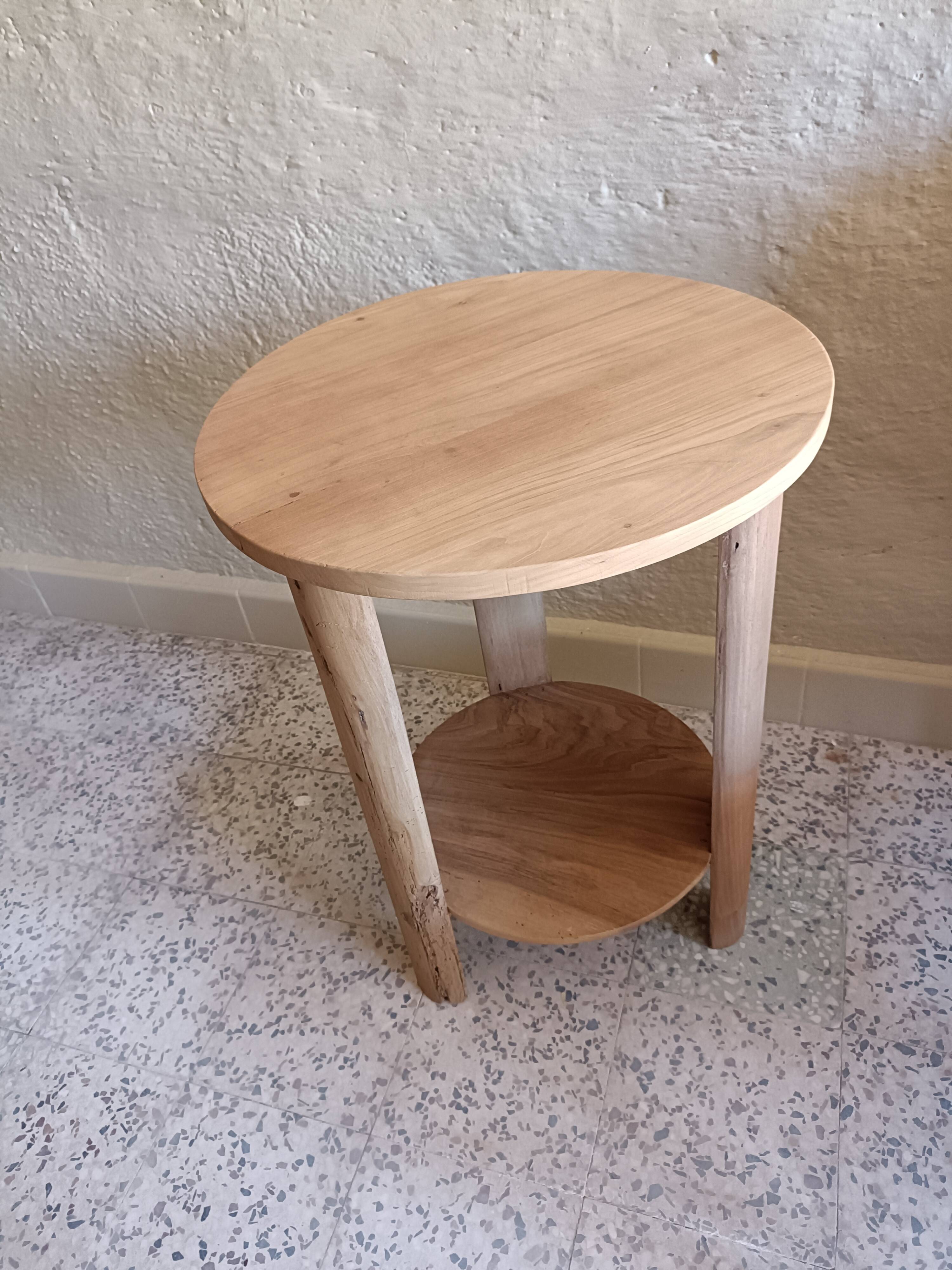 Round side table