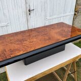 N1 coffee table in vintage 70s elm burl
