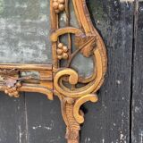 Large Louis XV Pareclosed Mirror In Carved And Gilded Wood, France 18th Century
