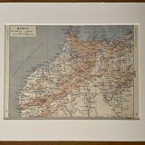 Old map of Morocco - 1910