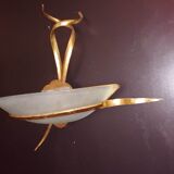Pair of 70s wall lamps by malka