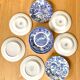 Lot de 12 assiettes à dessert vintage