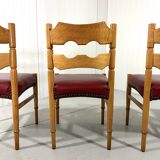 Henning Kjaernulf dining chairs Razor, Denmark