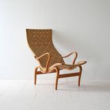 “Pernilla” armchair and footstool designed by Bruno Mathsson