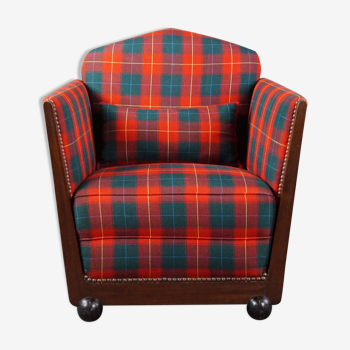 Art Deco checkered armchair Max Coini