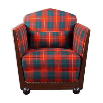 Art Deco checkered armchair Max Coini