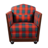 Art Deco checkered armchair Max Coini