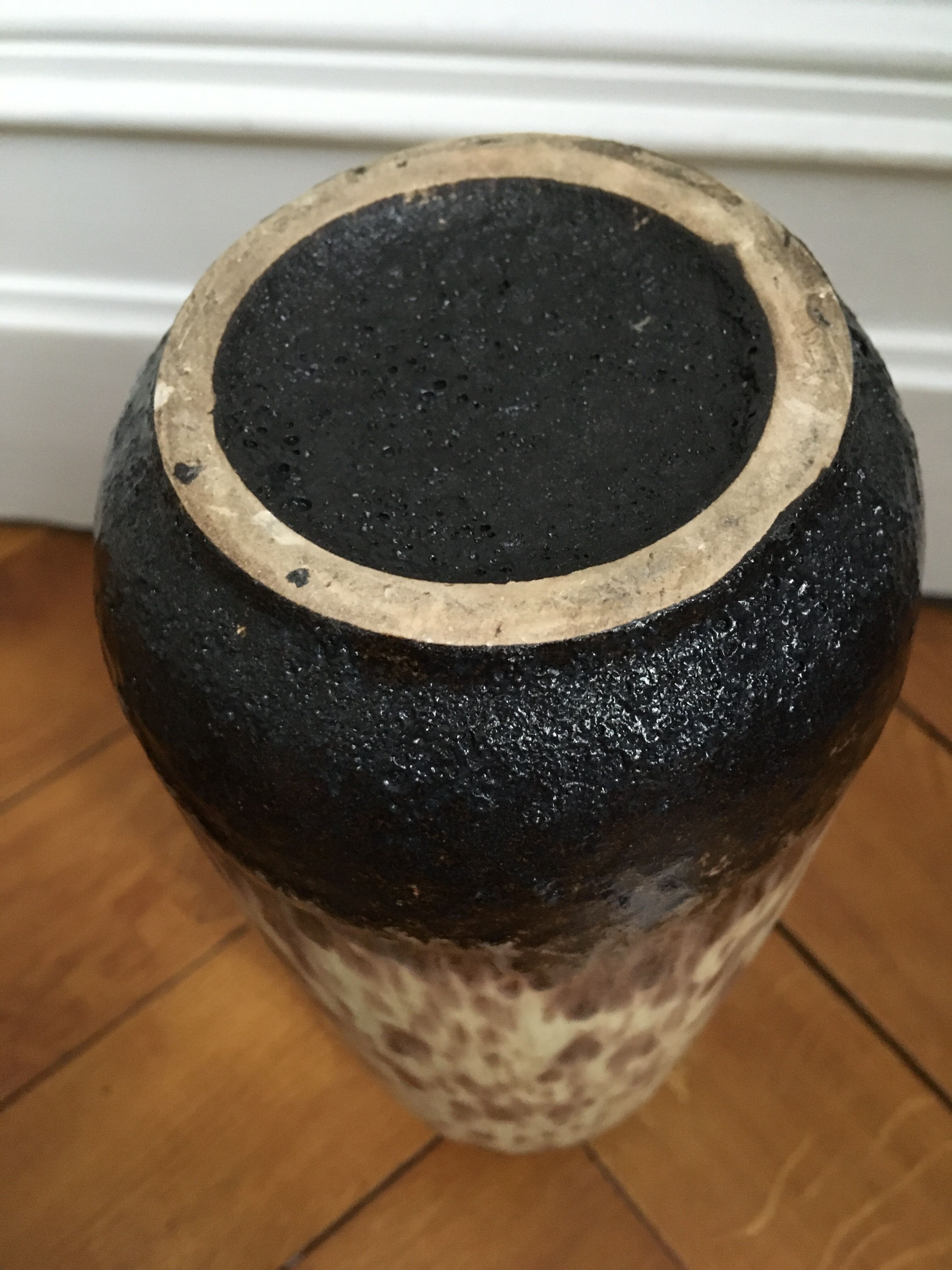 70s sandstone vase