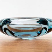 Set of 2 Danish glass bowls from the mid-century by Per Lütken for Holmegaard, 1960s.