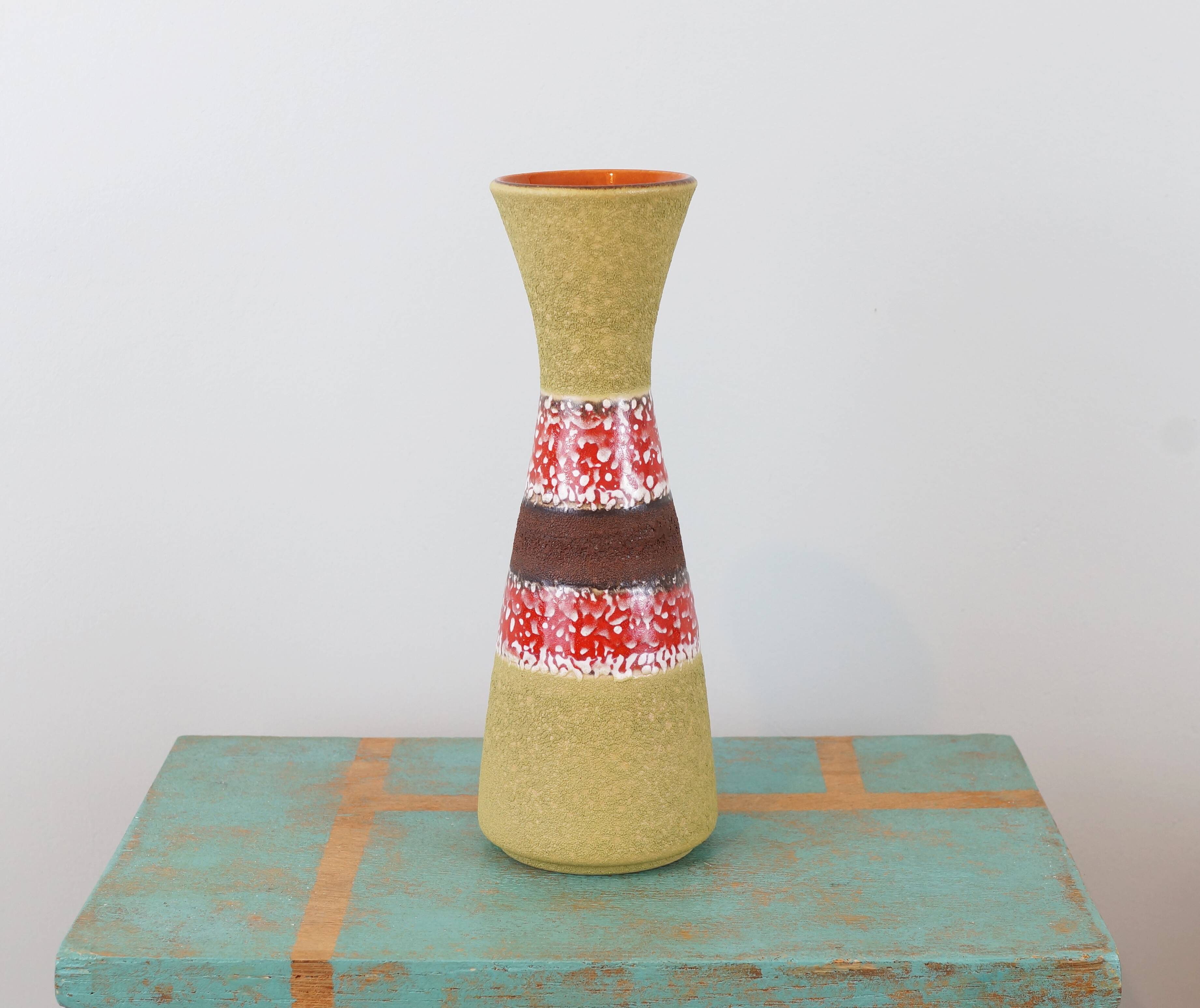 West Germany ceramic vase 1970s