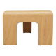 Postmodern side table made of beech plywood by Ekornes Stressless from the 1980s.