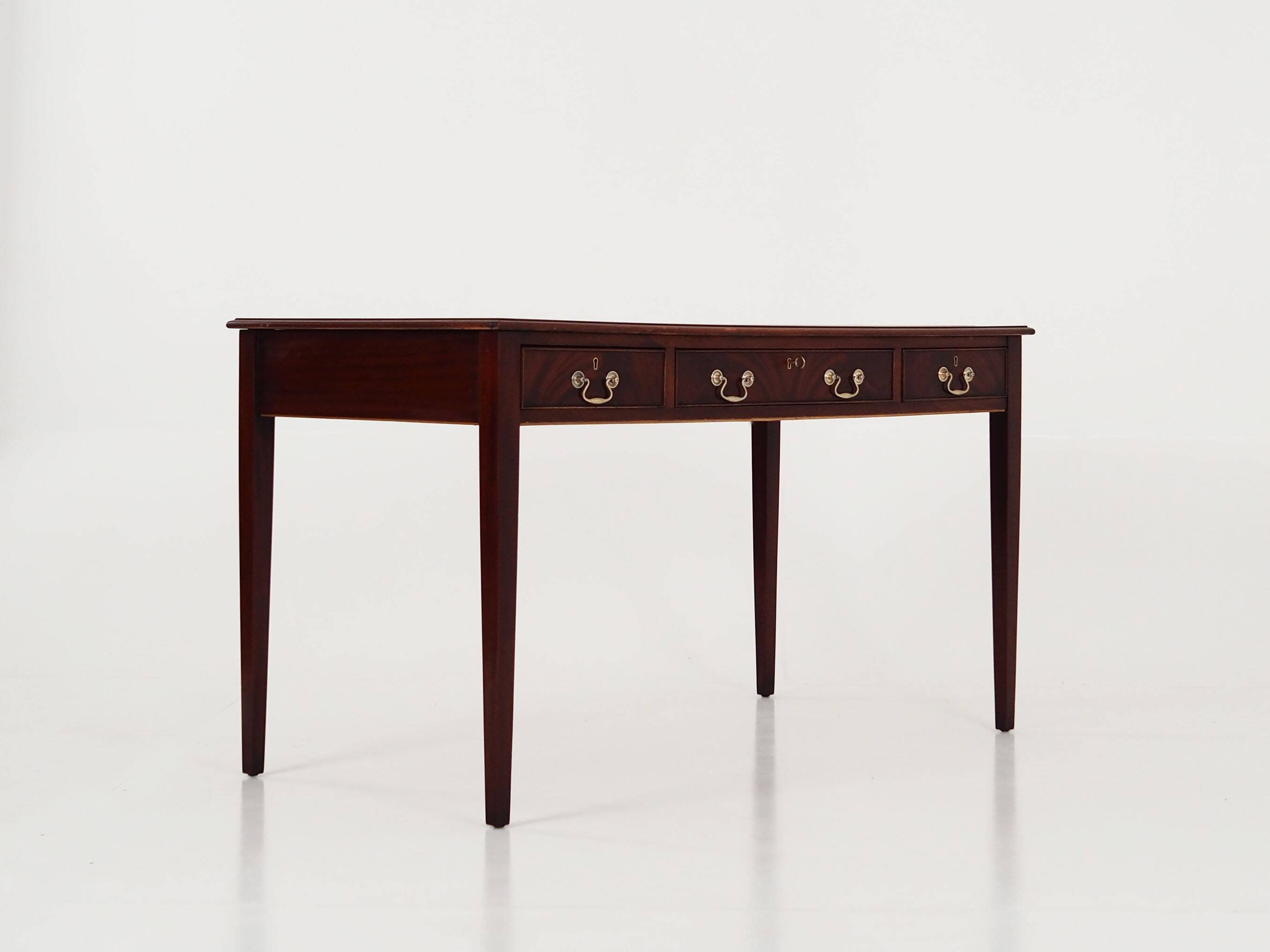 Mahogany desk, Danish design, 1970s, production: Denmark