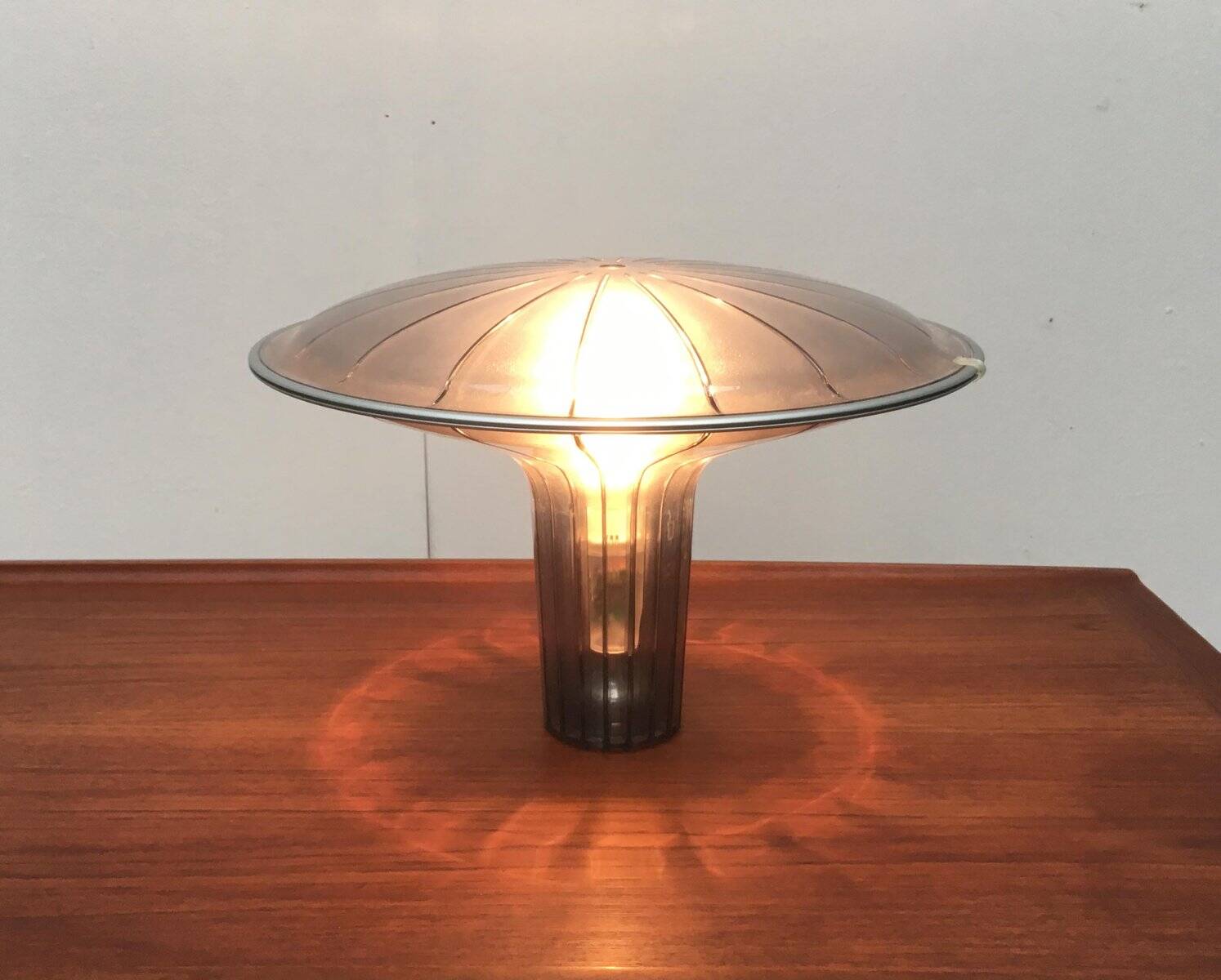 Contemporary Italian table lamp model Agaricon D36 by Ross Lovegrove for Luceplan.