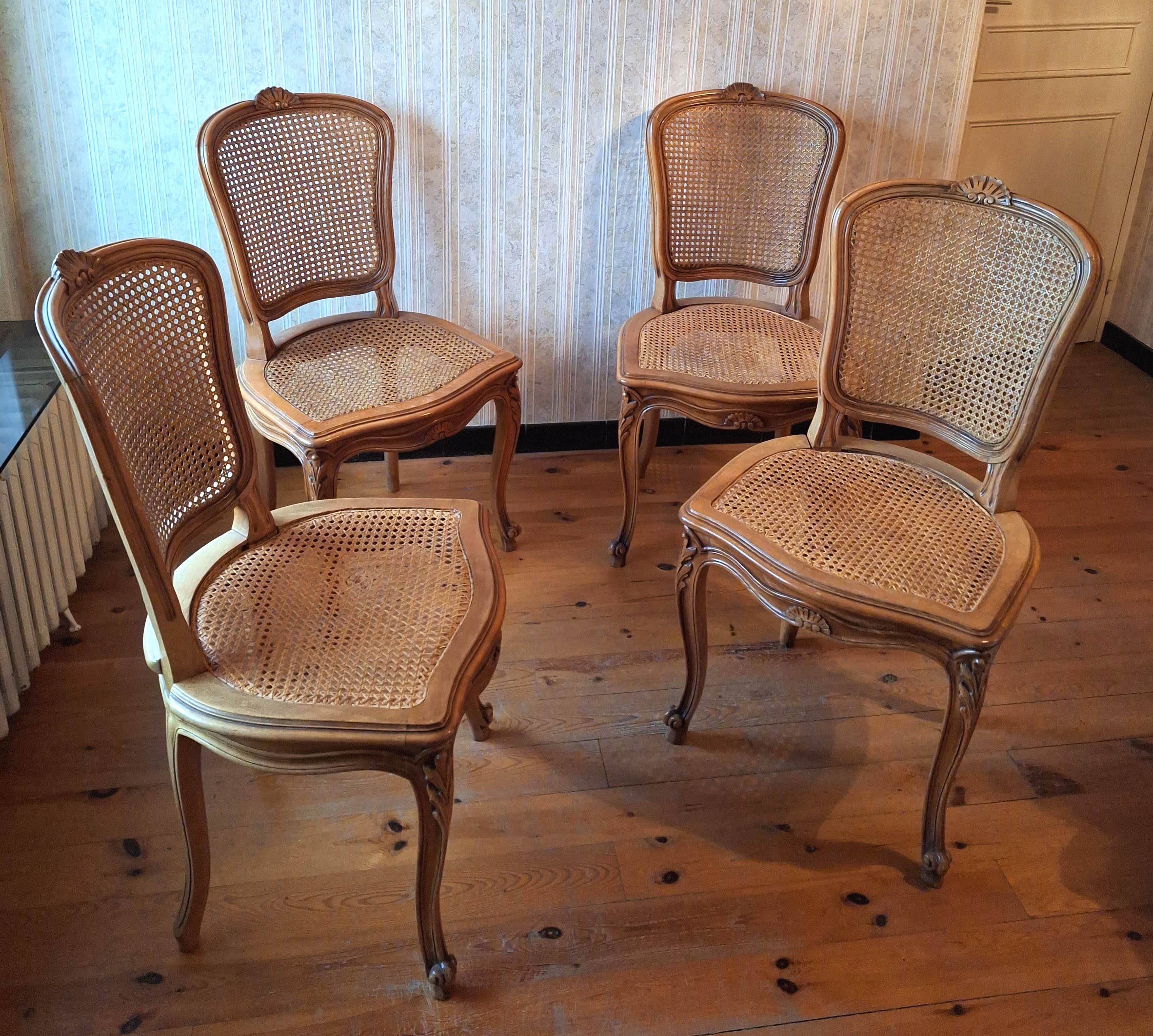 Four dining room chairs