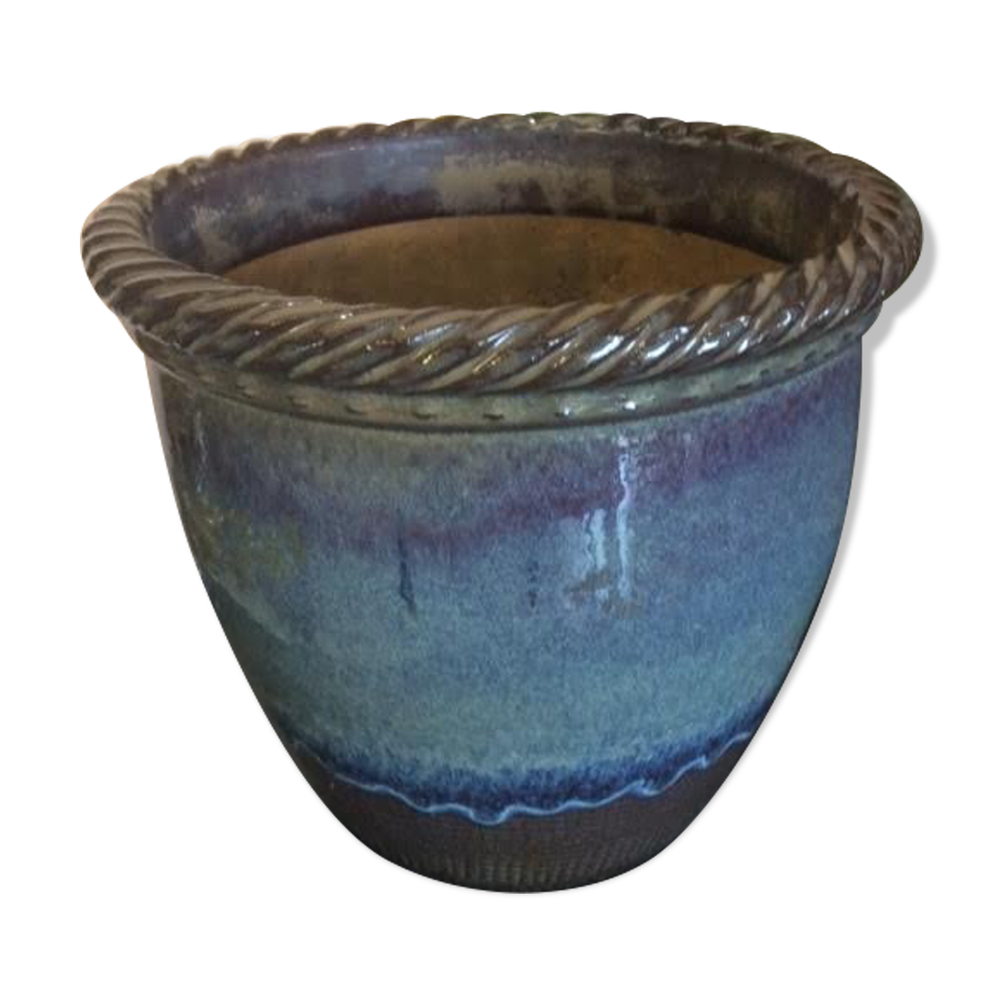 Cache pot en grès