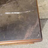 Large and antique solid walnut sideboard