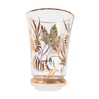 Butterfly glass vase